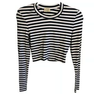 Ronny Kobo striped crop top